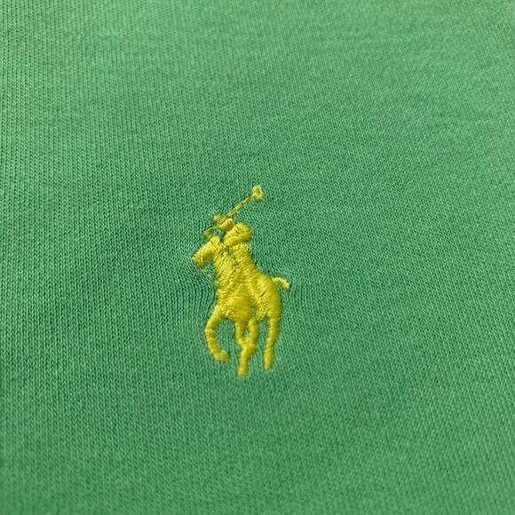 POLO BY RALPH LAUREN Men’s Green 2 Button Classic Fit Solid Cotton Polo Shirt Lg - Picture 6 of 12